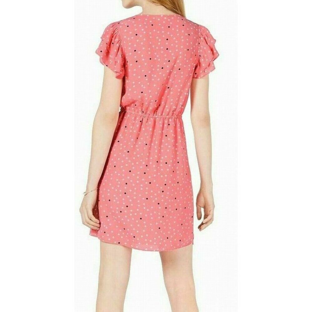 MAISON JULES Womens Short Sleeve V Neck Mini Sheath Dress - Picture 2 of 2